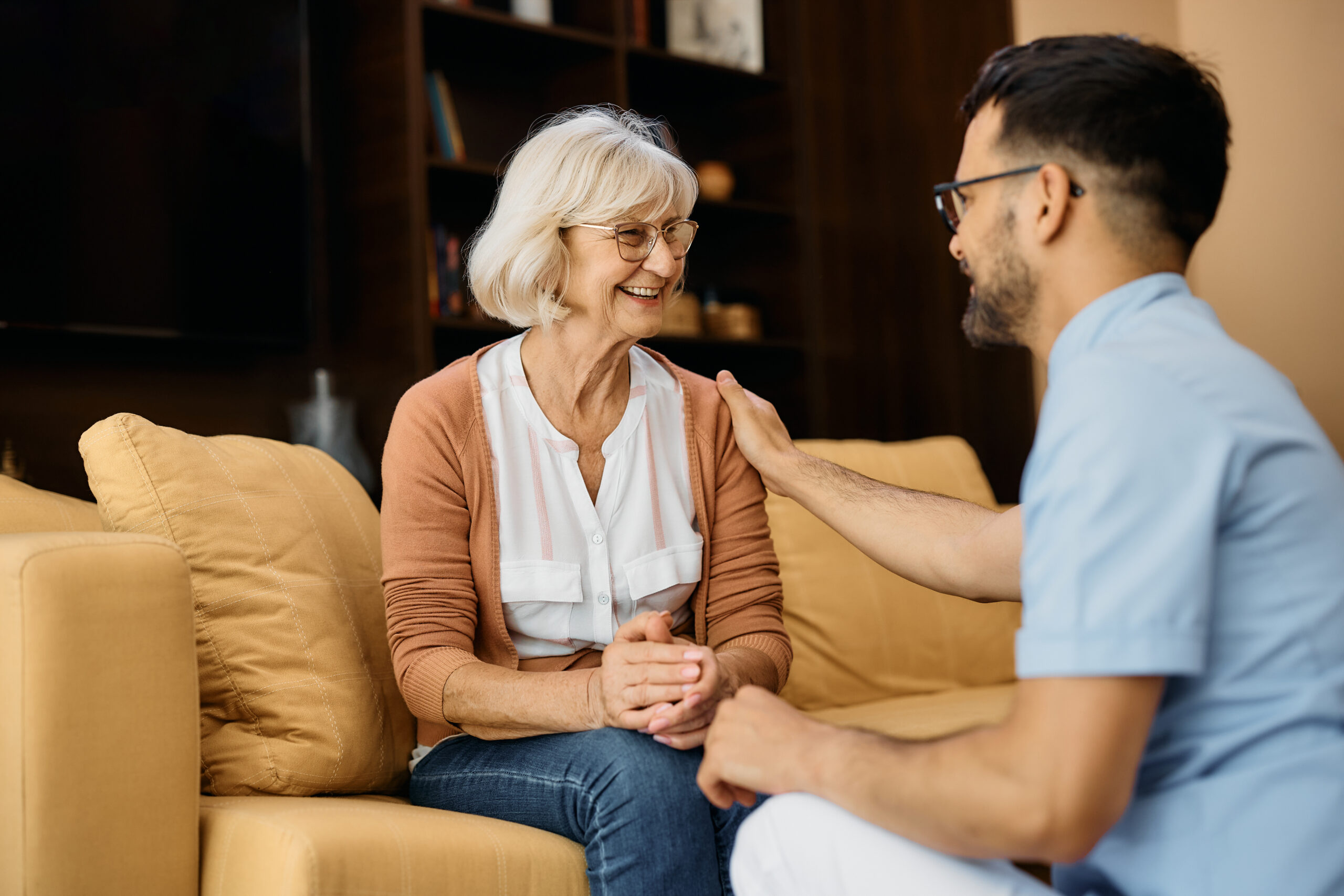 A caregiver who has learned how to prepare for emergencies with the elderly, explains the tailor-made emergency plan he created for his client.